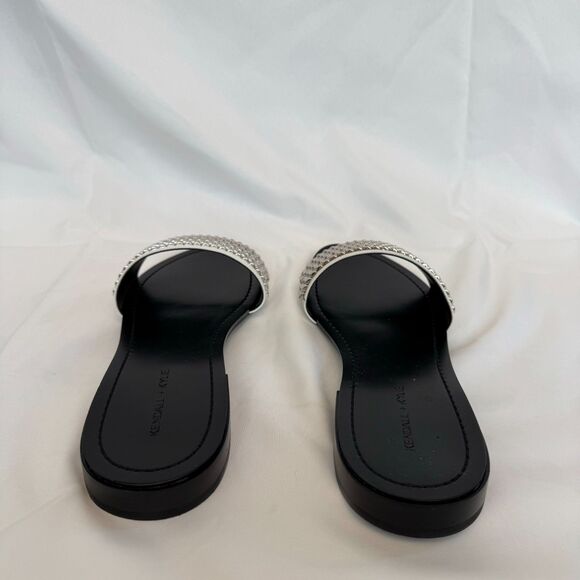 Kendall + Kylie Women's Kennedy Embellished Leather Slide Sandals Size 8.5 - Picture 7 of 10